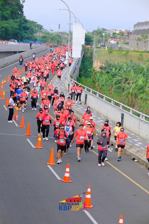 Race photo from CISANGKAN KBP CITY RUN 2025
