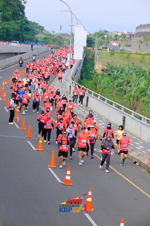 Race photo from CISANGKAN KBP CITY RUN 2025