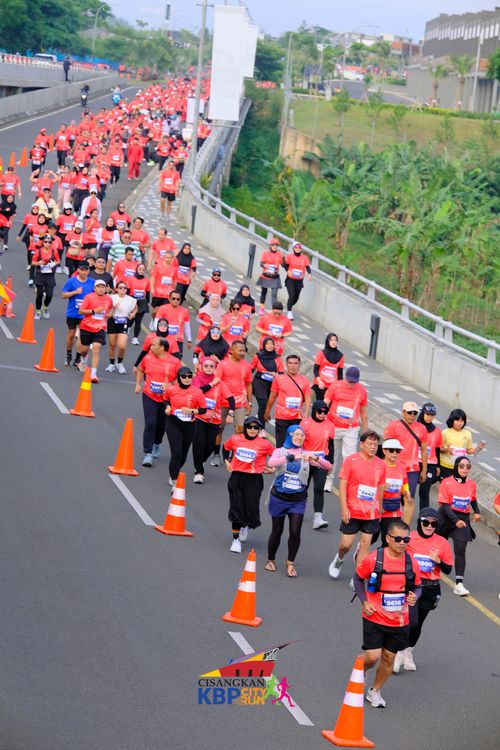 Race photo from CISANGKAN KBP CITY RUN 2025