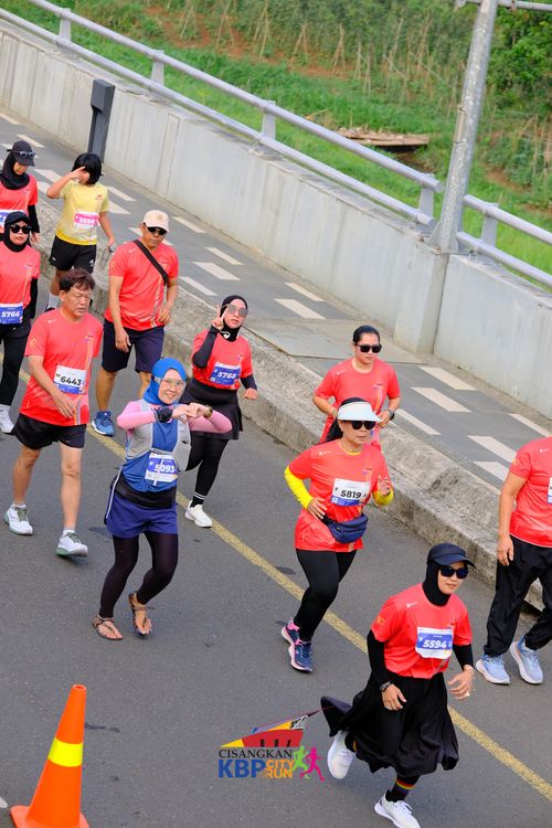 Race photo from CISANGKAN KBP CITY RUN 2025