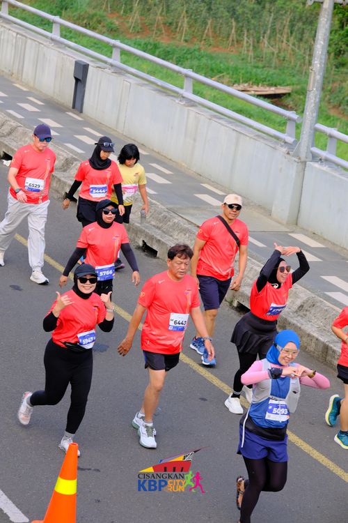 Race photo from CISANGKAN KBP CITY RUN 2025