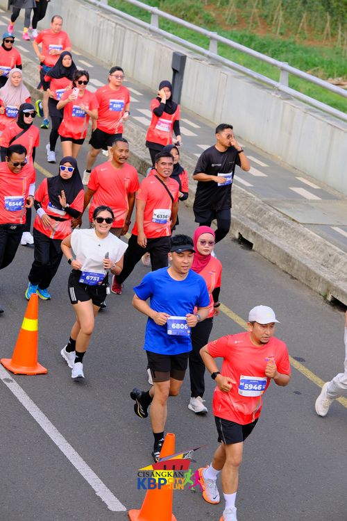 Race photo from CISANGKAN KBP CITY RUN 2025