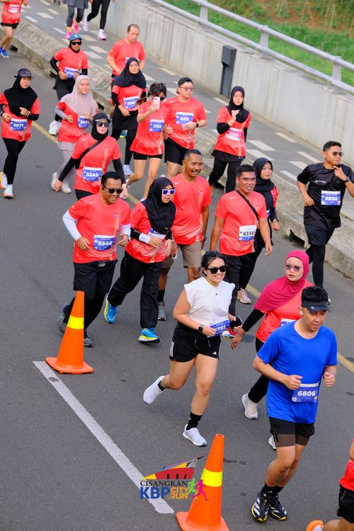 Race photo from CISANGKAN KBP CITY RUN 2025