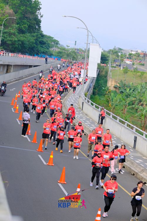 Race photo from CISANGKAN KBP CITY RUN 2025