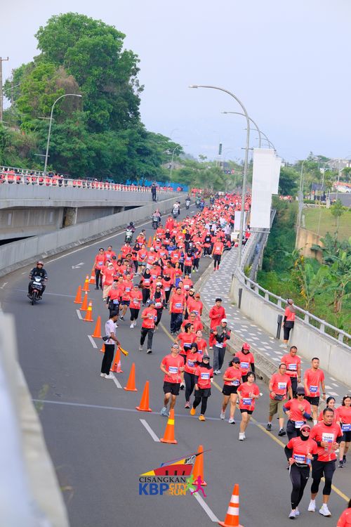 Race photo from CISANGKAN KBP CITY RUN 2025