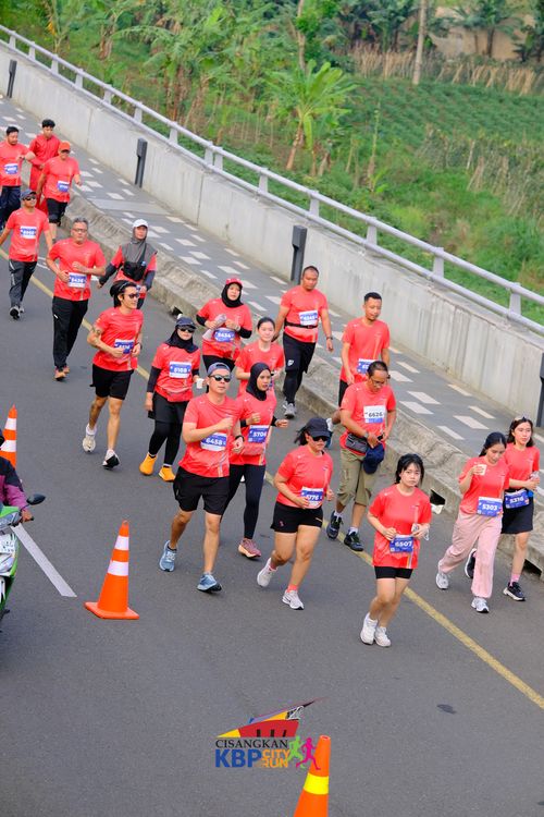 Race photo from CISANGKAN KBP CITY RUN 2025