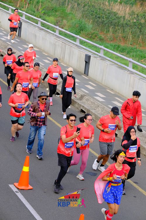 Race photo from CISANGKAN KBP CITY RUN 2025