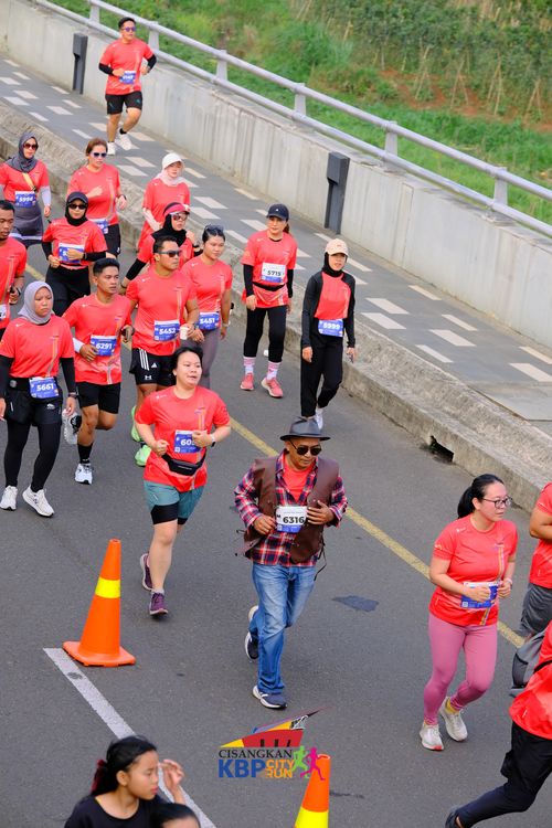 Race photo from CISANGKAN KBP CITY RUN 2025