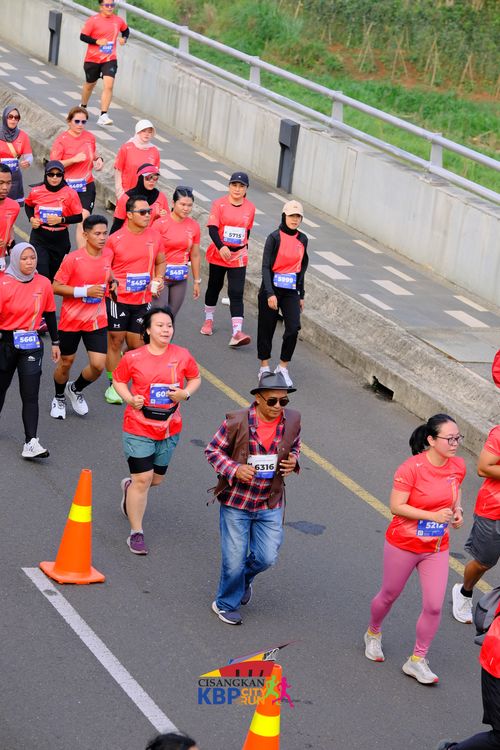 Race photo from CISANGKAN KBP CITY RUN 2025