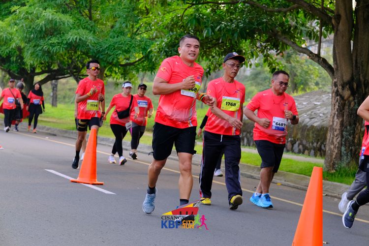 Race photo from CISANGKAN KBP CITY RUN 2025