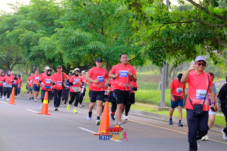 Race photo from CISANGKAN KBP CITY RUN 2025
