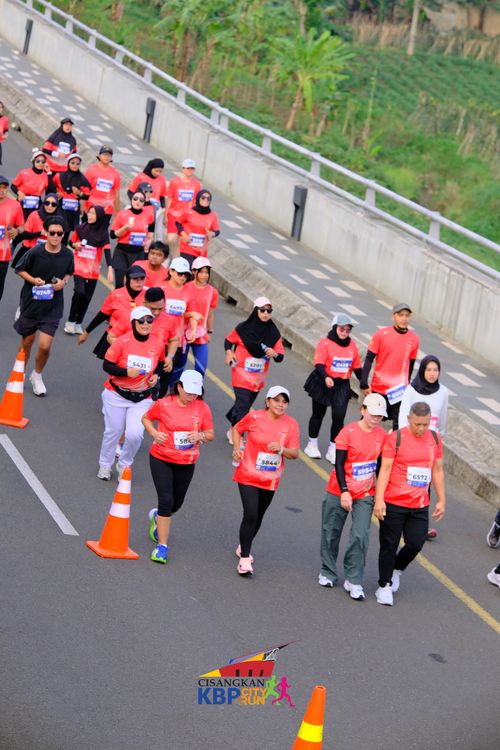 Race photo from CISANGKAN KBP CITY RUN 2025