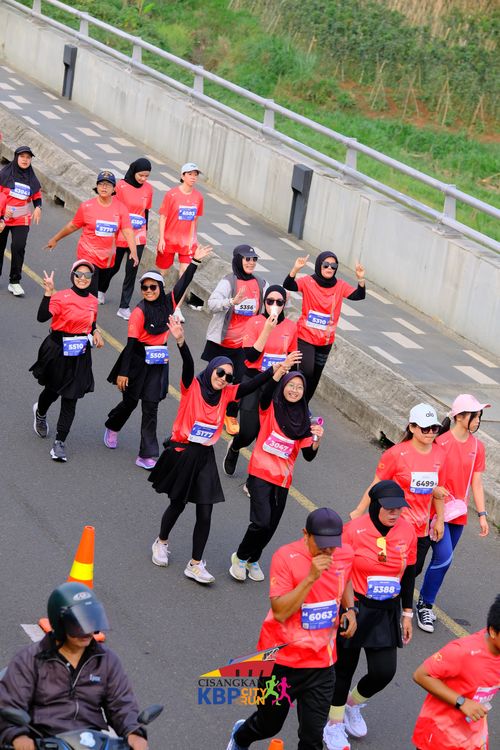 Race photo from CISANGKAN KBP CITY RUN 2025