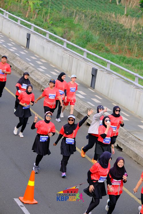 Race photo from CISANGKAN KBP CITY RUN 2025