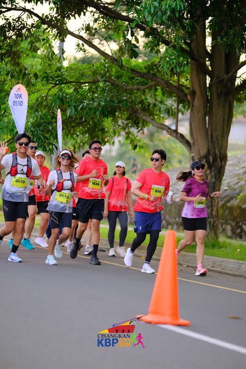 Race photo from CISANGKAN KBP CITY RUN 2025