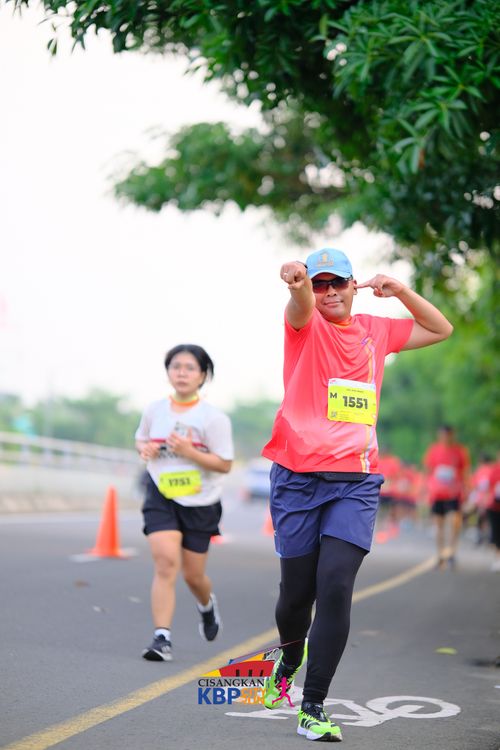 Race photo from CISANGKAN KBP CITY RUN 2025
