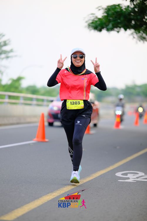 Race photo from CISANGKAN KBP CITY RUN 2025