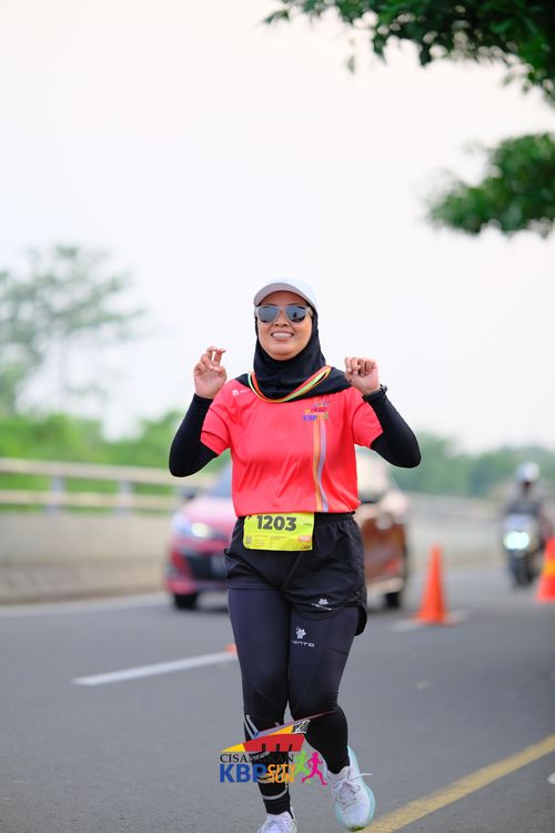 Race photo from CISANGKAN KBP CITY RUN 2025