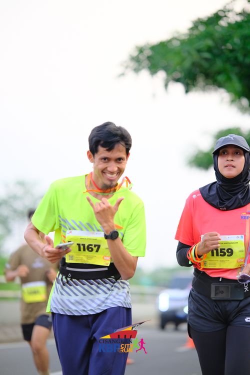 Race photo from CISANGKAN KBP CITY RUN 2025