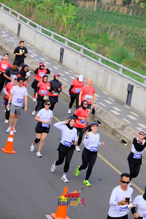Race photo from CISANGKAN KBP CITY RUN 2025