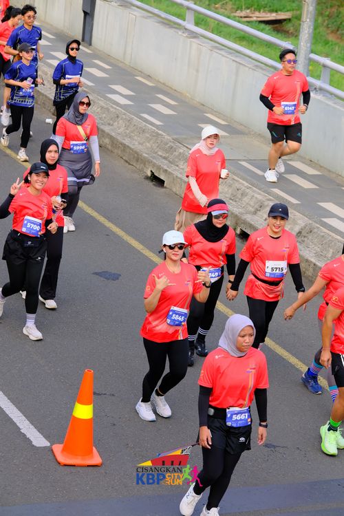 Race photo from CISANGKAN KBP CITY RUN 2025