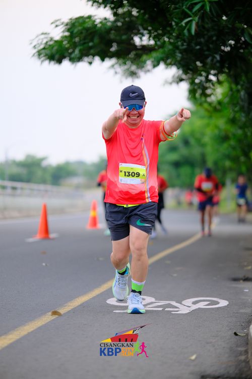 Race photo from CISANGKAN KBP CITY RUN 2025