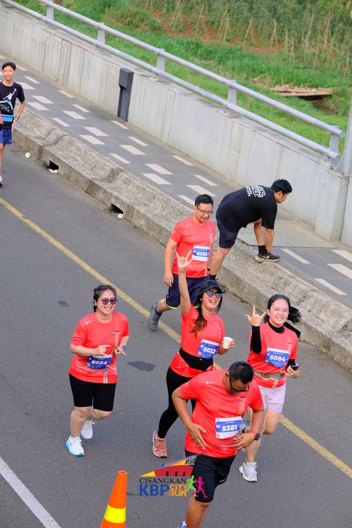 Race photo from CISANGKAN KBP CITY RUN 2025