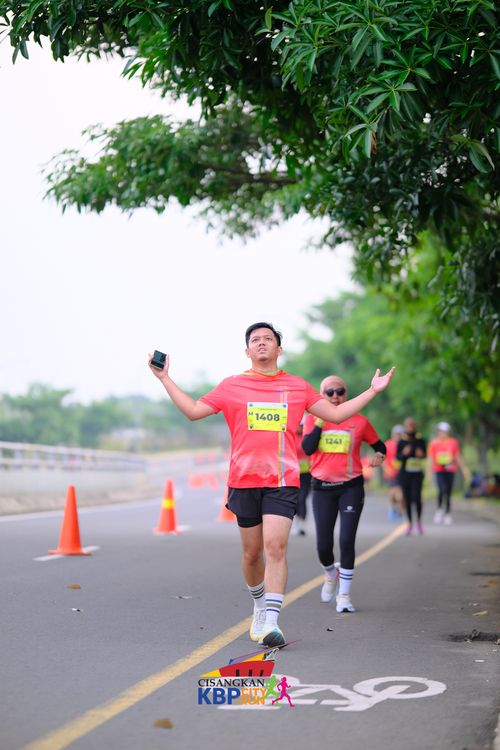 Race photo from CISANGKAN KBP CITY RUN 2025