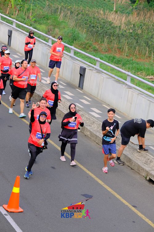 Race photo from CISANGKAN KBP CITY RUN 2025
