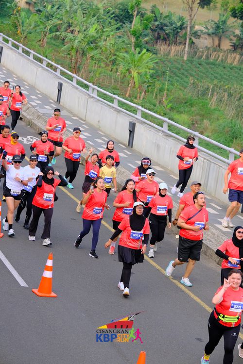 Race photo from CISANGKAN KBP CITY RUN 2025