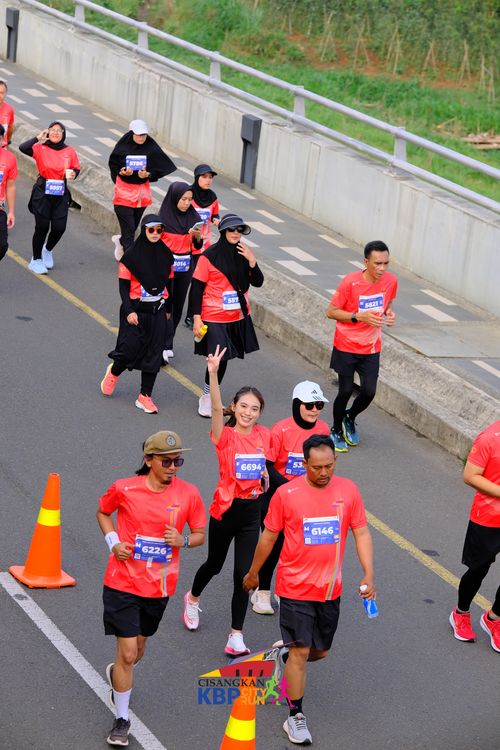 Race photo from CISANGKAN KBP CITY RUN 2025
