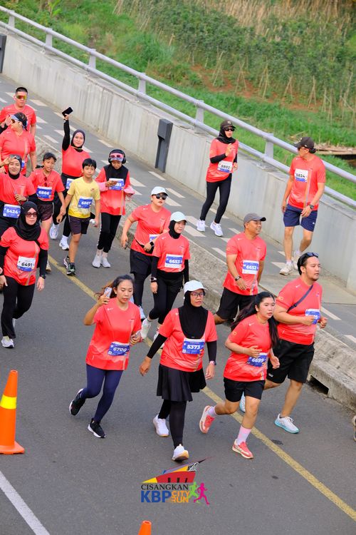 Race photo from CISANGKAN KBP CITY RUN 2025