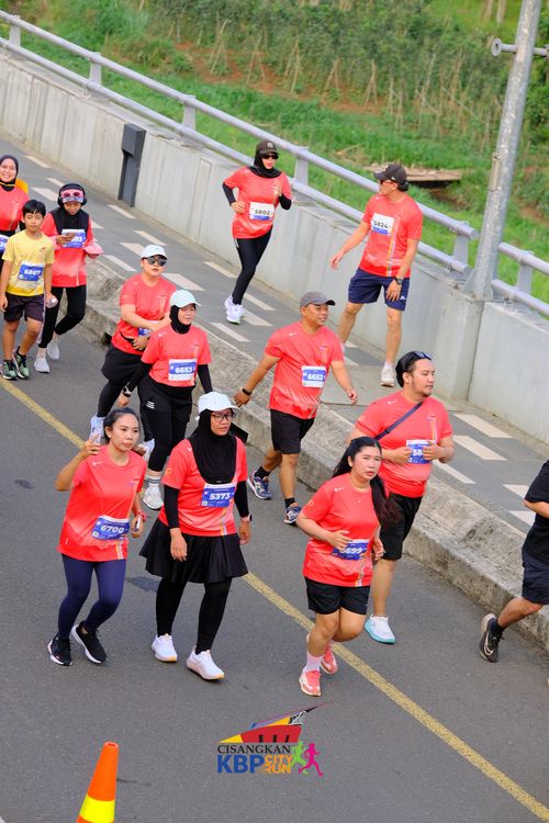Race photo from CISANGKAN KBP CITY RUN 2025
