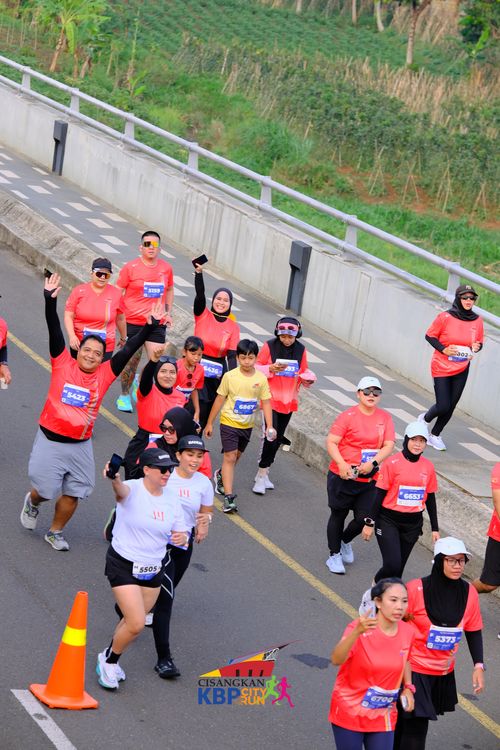 Race photo from CISANGKAN KBP CITY RUN 2025