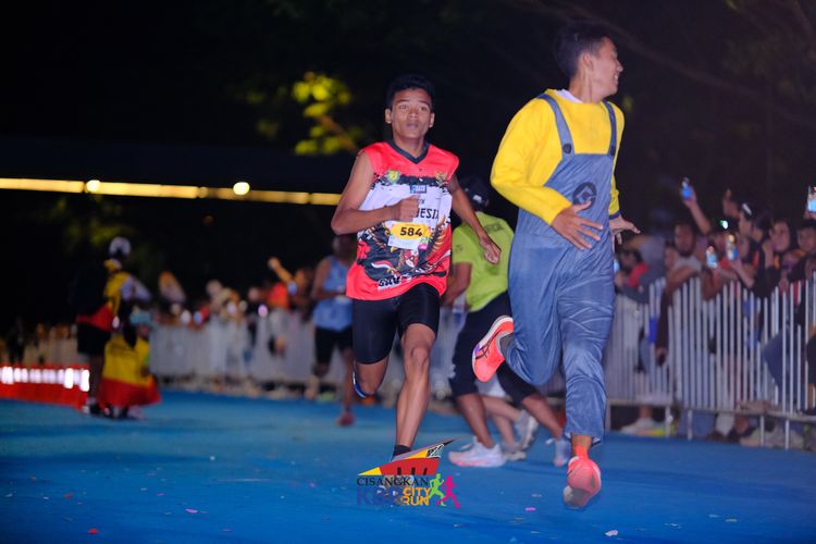 Race photo from CISANGKAN KBP CITY RUN 2025