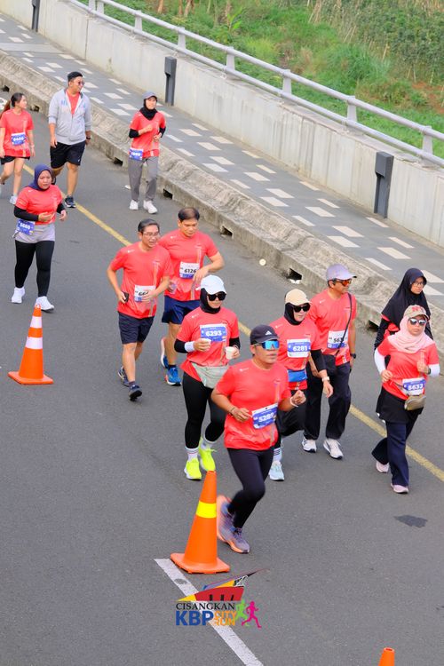 Race photo from CISANGKAN KBP CITY RUN 2025