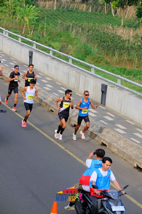 Race photo from CISANGKAN KBP CITY RUN 2025