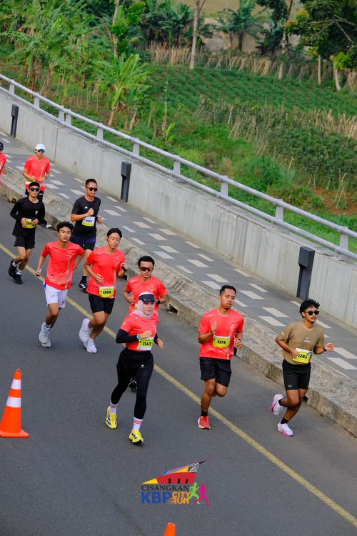 Race photo from CISANGKAN KBP CITY RUN 2025