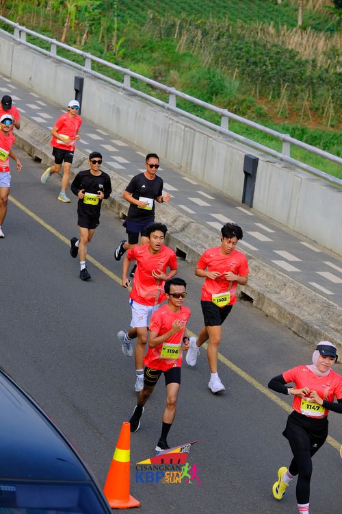 Race photo from CISANGKAN KBP CITY RUN 2025