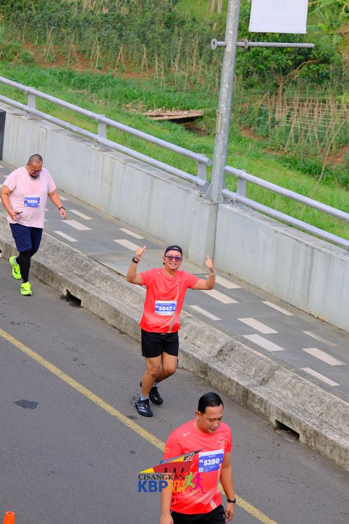 Race photo from CISANGKAN KBP CITY RUN 2025