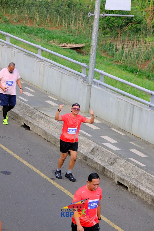 Race photo from CISANGKAN KBP CITY RUN 2025