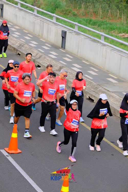 Race photo from CISANGKAN KBP CITY RUN 2025