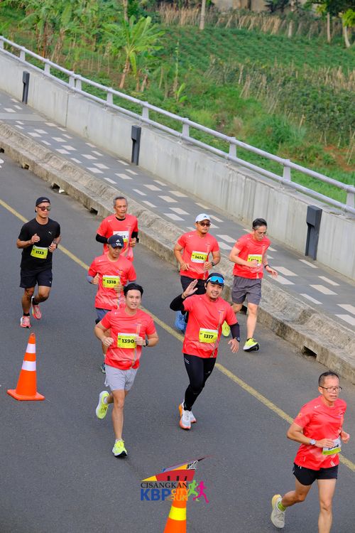Race photo from CISANGKAN KBP CITY RUN 2025