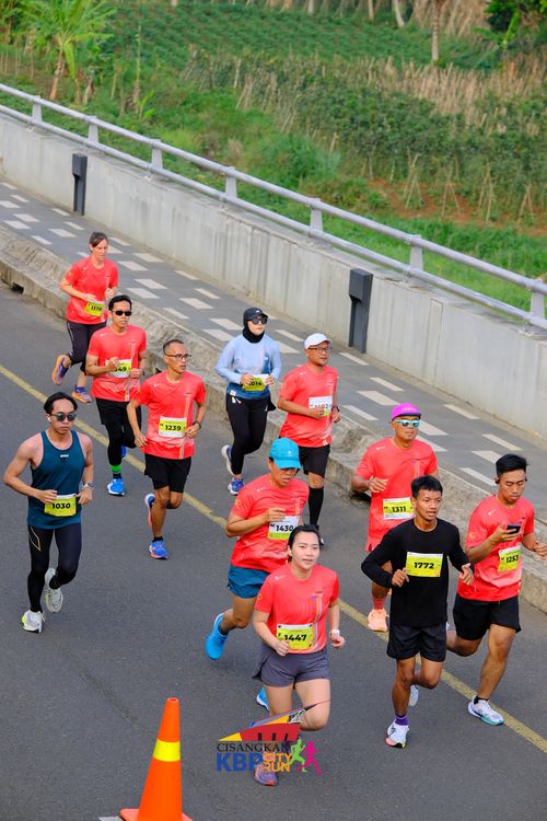 Race photo from CISANGKAN KBP CITY RUN 2025
