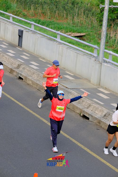 Race photo from CISANGKAN KBP CITY RUN 2025