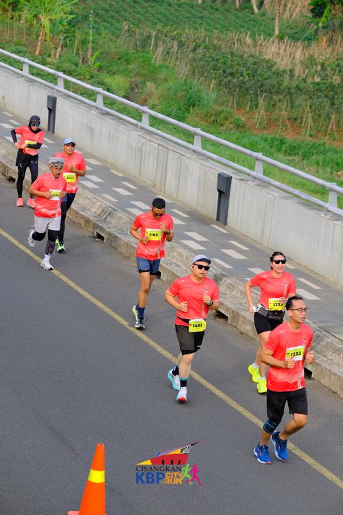 Race photo from CISANGKAN KBP CITY RUN 2025