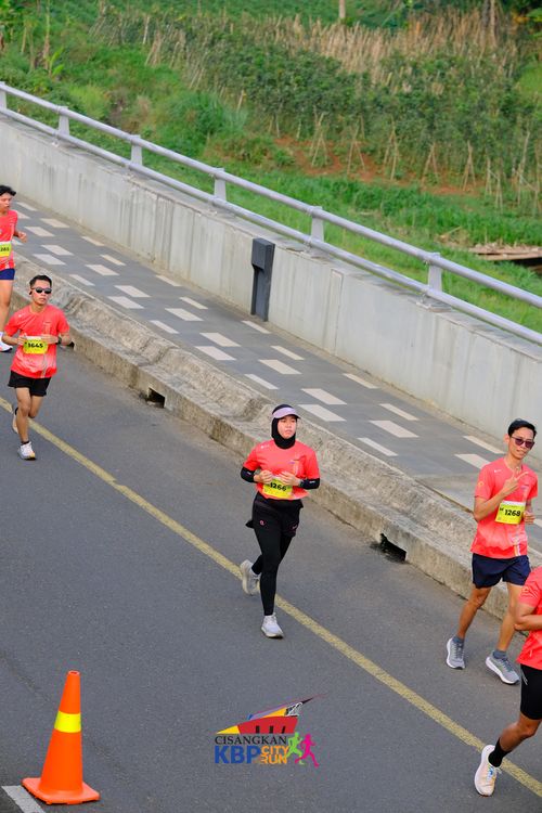 Race photo from CISANGKAN KBP CITY RUN 2025