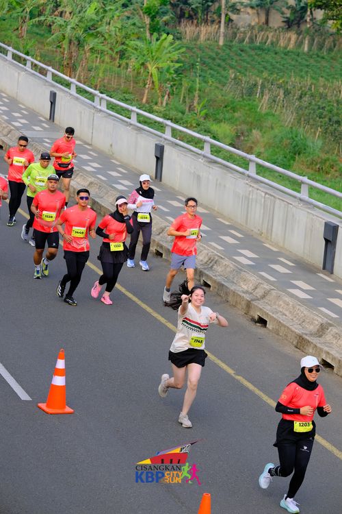 Race photo from CISANGKAN KBP CITY RUN 2025