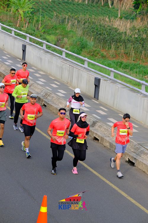 Race photo from CISANGKAN KBP CITY RUN 2025