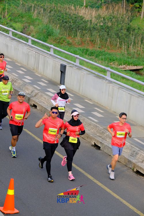 Race photo from CISANGKAN KBP CITY RUN 2025